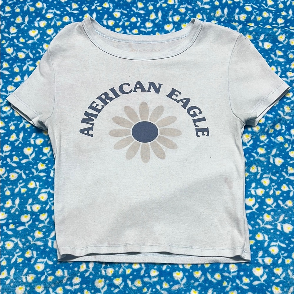 American Eagle Outfitters Kids' White Graphic T-Shirt